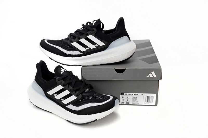 Adidas Ultra Boost 2023 LIGHT Black And White bars