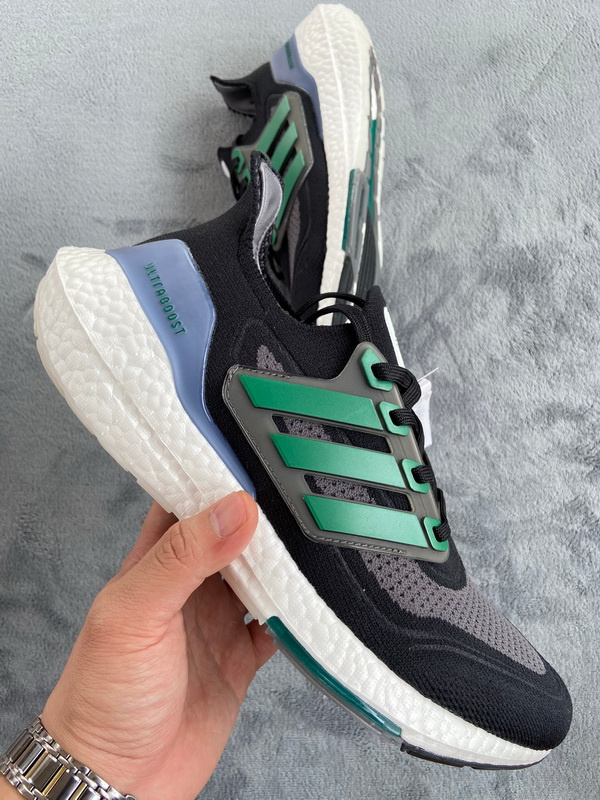 Adidas Ultra Boost 2021 Black and Sub Green