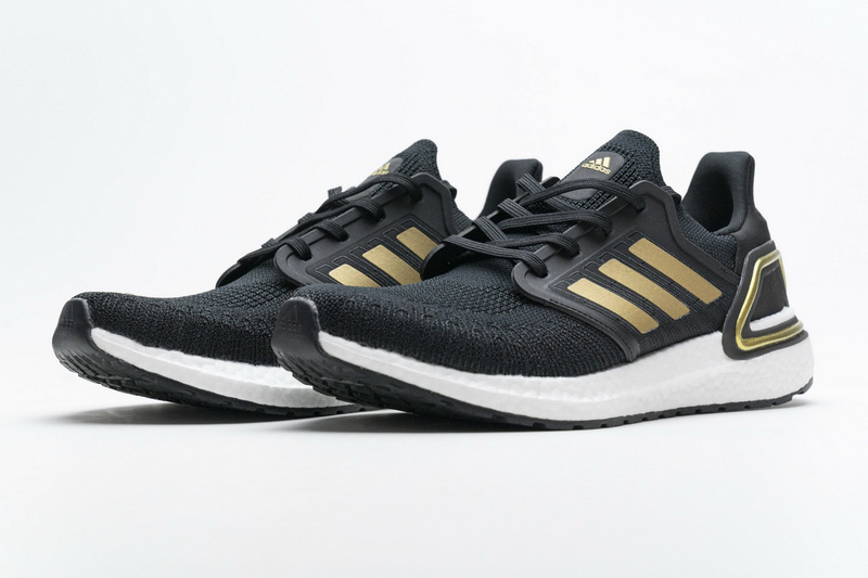 Adidas Ultra Boost 20 CONSORTIUM Black Gold Metallic Real Boost