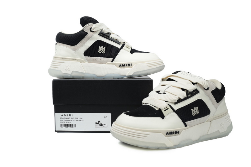 AMIRI White Gray Black