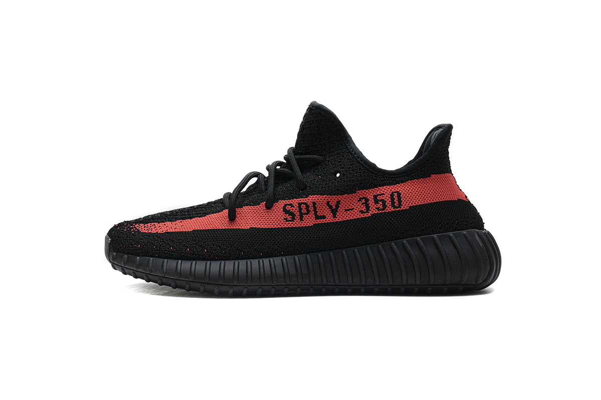 AH Adidas Yeezy Boost 350 V2 Core Black/Red Real Boost