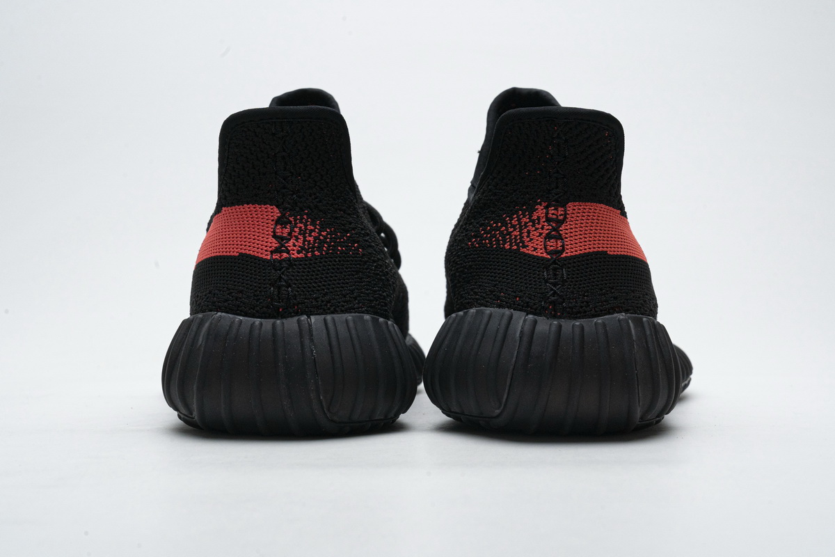 AH Adidas Yeezy Boost 350 V2 Core Black/Red Real Boost