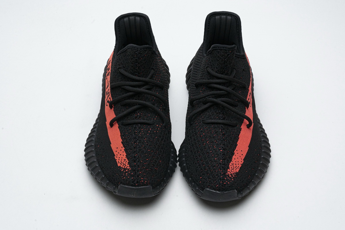 AH Adidas Yeezy Boost 350 V2 Core Black/Red Real Boost