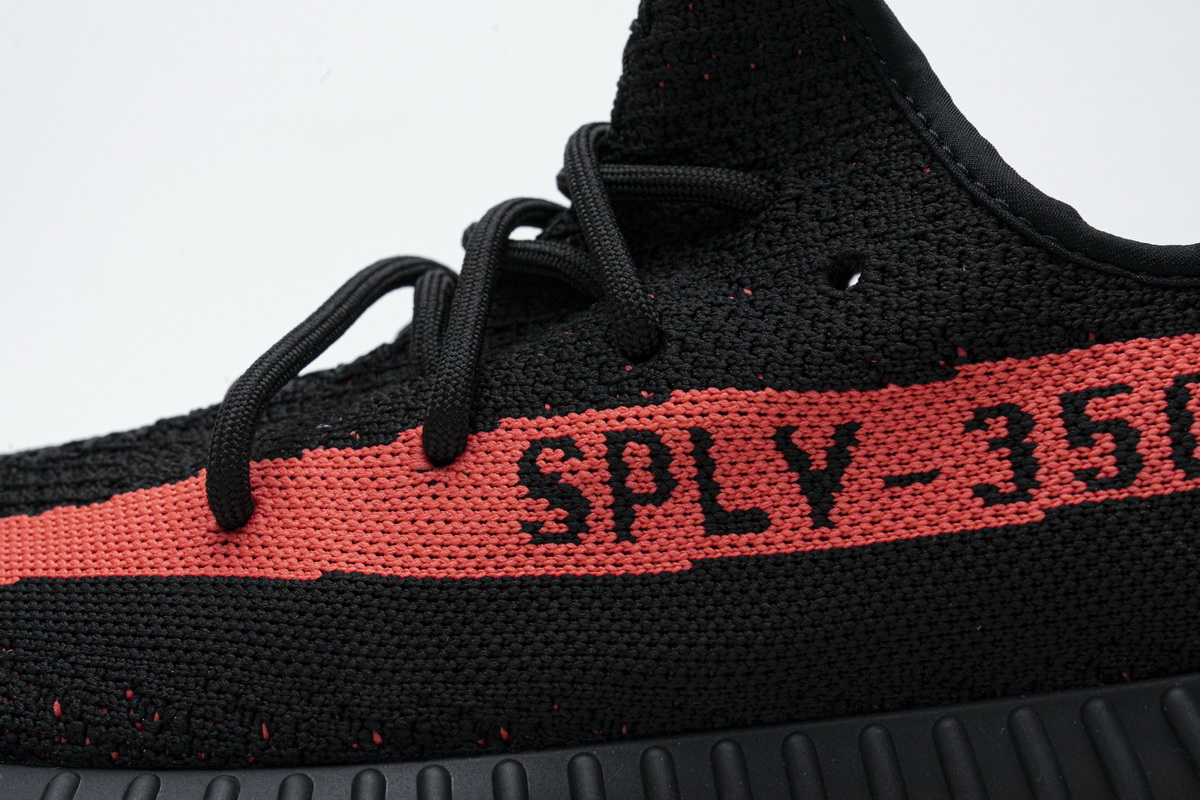 AH Adidas Yeezy Boost 350 V2 Core Black/Red Real Boost