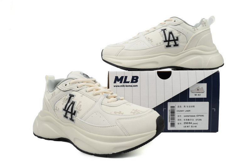 MLB Fast Ball Classic Monogram New York Yankees Sneakers White