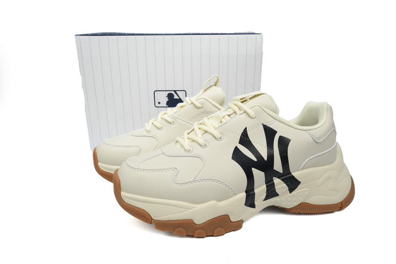 Giày MLB Chunky Liner Basic New York Yankees Sneaker Beige Black