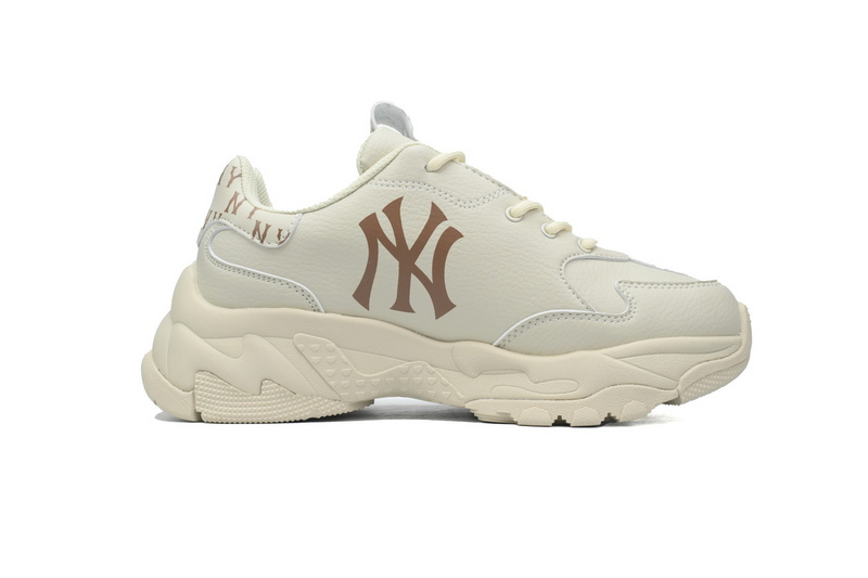 Giày MLB Chunky Liner Basic New York Yankees Sneaker Beige Brown
