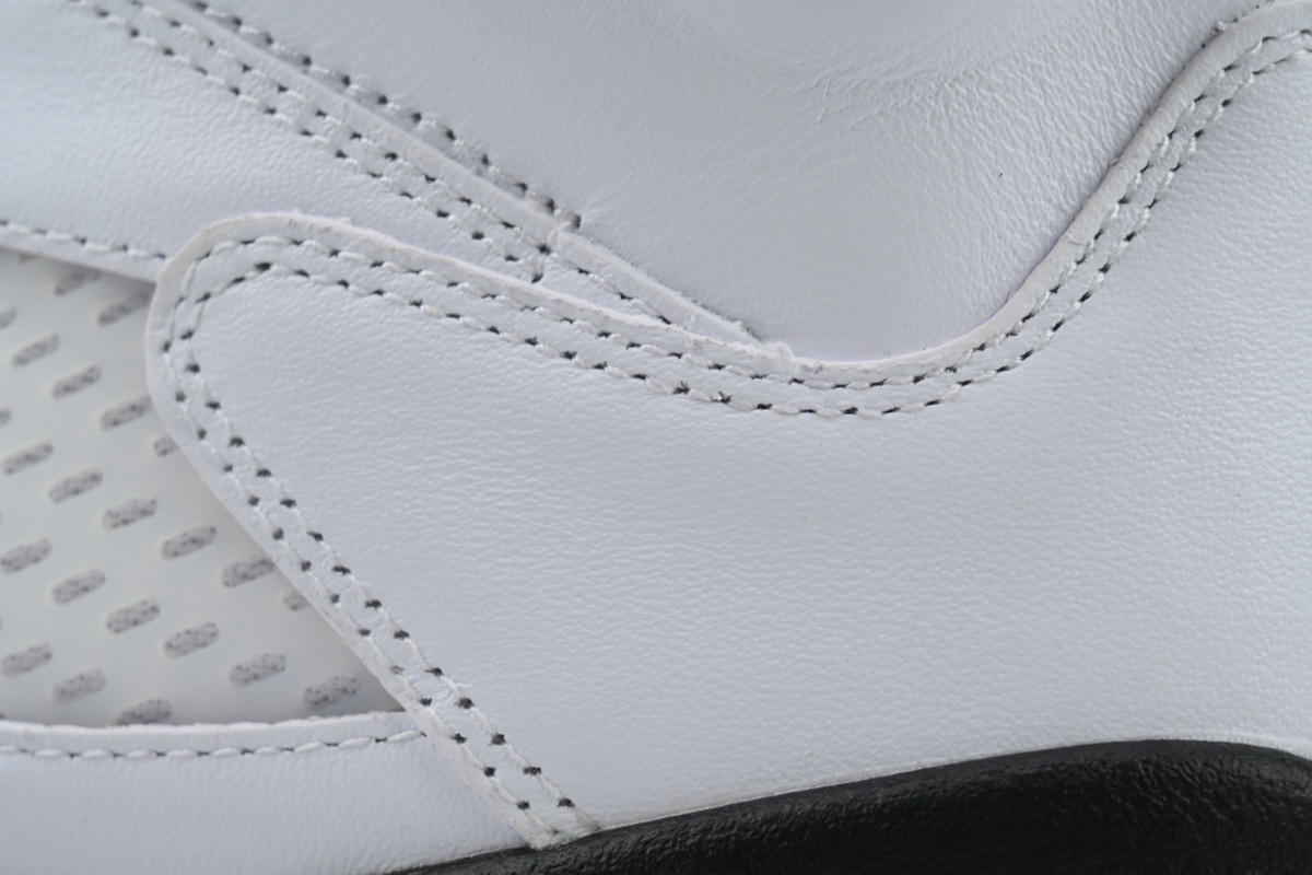JN Air Jordan 5 Retro 'White Black'