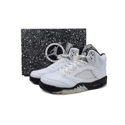 JN Air Jordan 5 Retro 'White Black' 02
