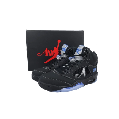 JN Awake NY x Air Jordan 5 Retro 'Black Racer Blue' 02