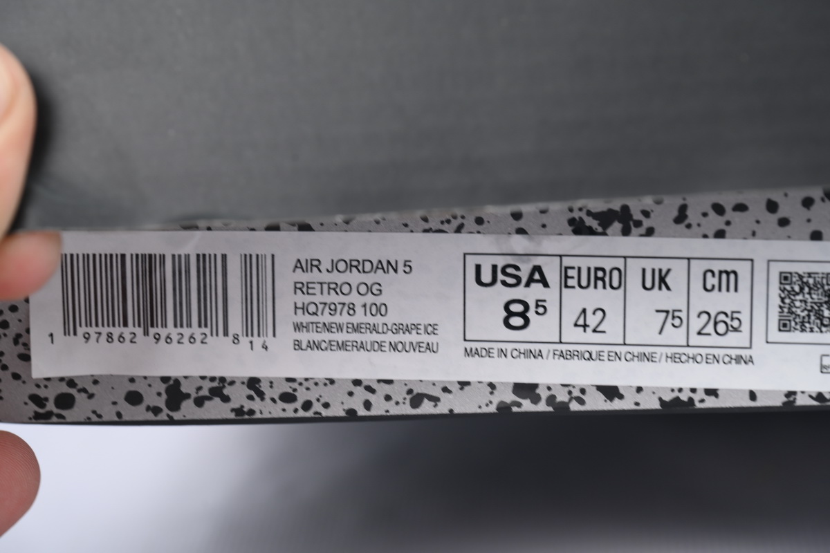 JN Air Jordan 5 Retro 'Grape' 2025