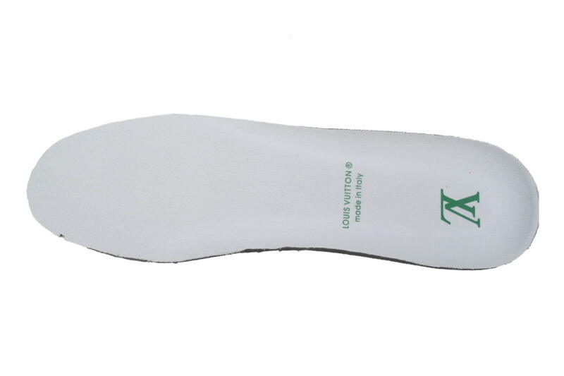 Louis Vuitton Leather lace up Fashionable Board Shoes White Green