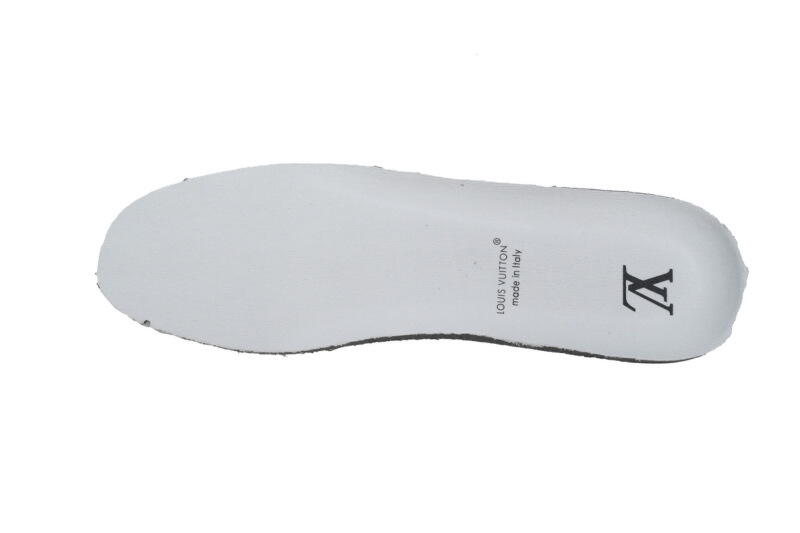 Louis Vuitton Leather lace up Fashionable Board Shoes White Gray