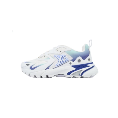 Louis Vuitton Run Tatic White Blue 01