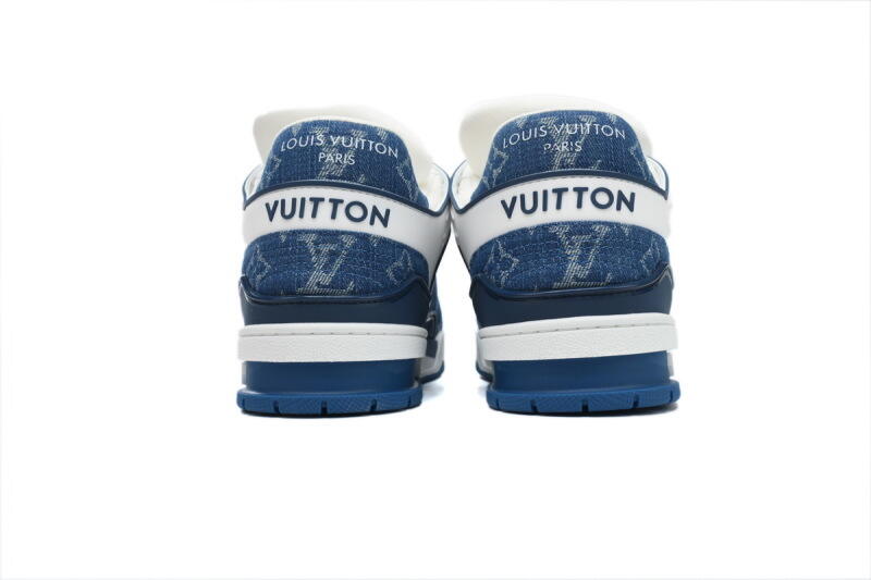 LOUIS VUITTON Trainer White Blue