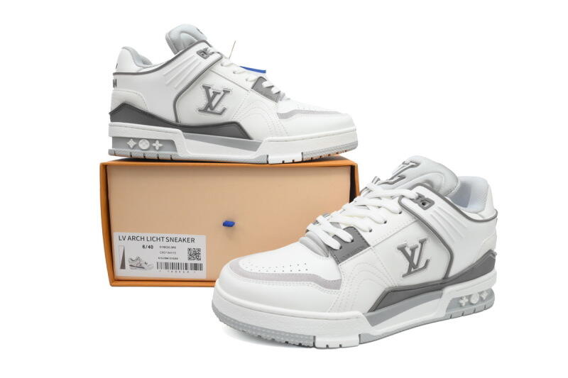 LOUIS VUITTON Trainer White Grey
