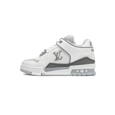 LOUIS VUITTON Trainer White Grey 01