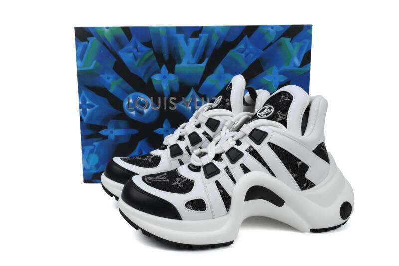 Louis Vuitton Archlight Sneakers Black Denim White