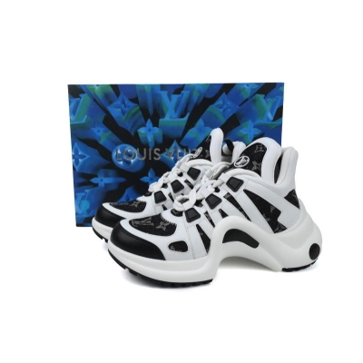 Louis Vuitton Archlight Sneakers Black Denim White 02