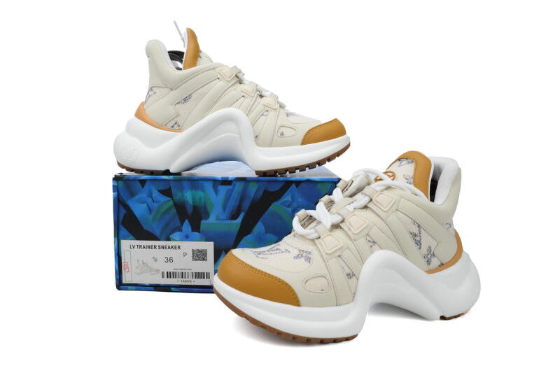 Louis Vuitton Archlight Sneakers White Brown