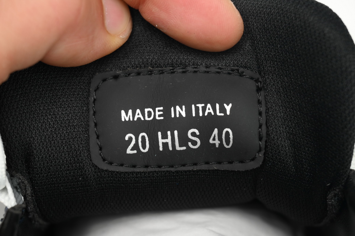 Dior White, Blue, & Black 'B22' Sneakers White Blue