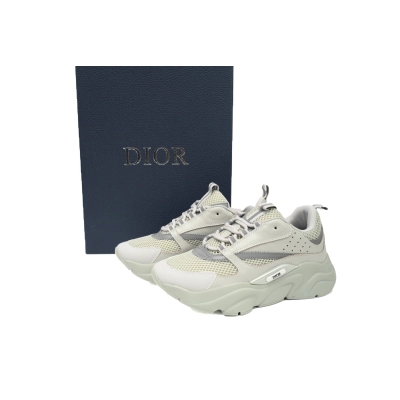 Dior White, Blue, & Black 'B22' Sneakers Lime 02