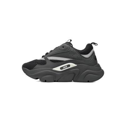Dior White, Blue, & Black 'B22' Sneakers Black 01