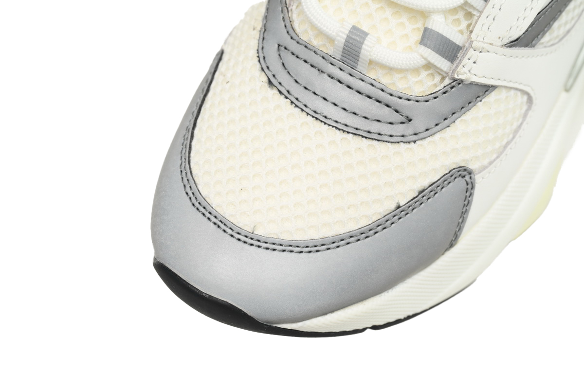 Dior White, Blue, & Black 'B22' Sneakers Rice White Gray