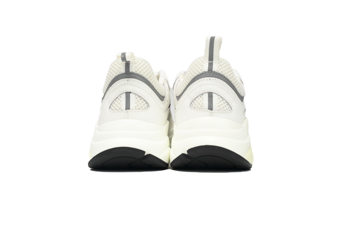 Dior White, Blue, & Black 'B22' Sneakers Rice White Gray