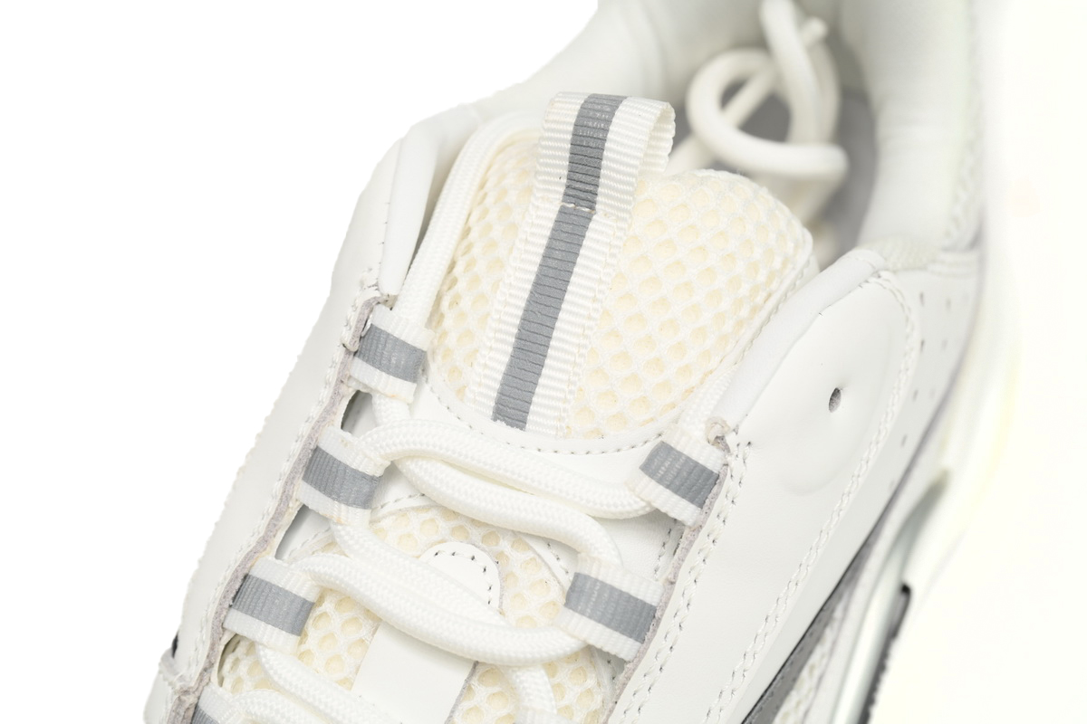 Dior White, Blue, & Black 'B22' Sneakers Rice White Gray