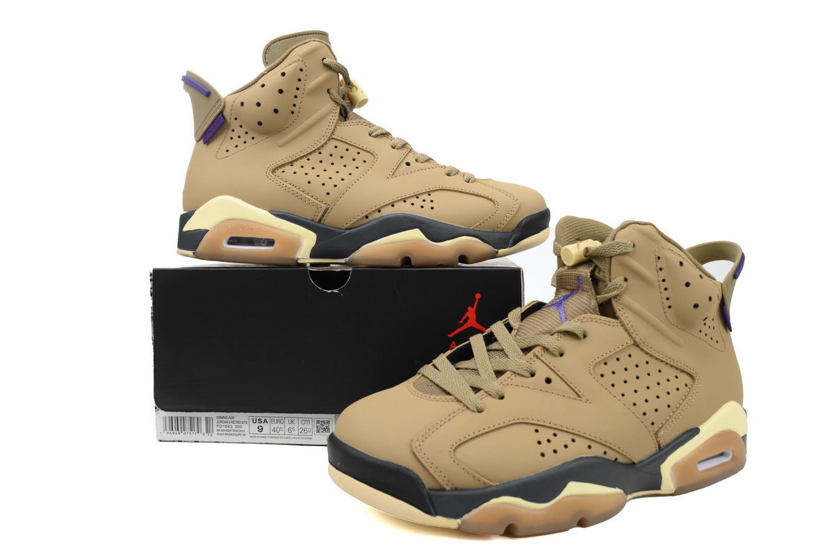 Q1 Air Jordan 6 Gore-Tex "Brown Kelp"
