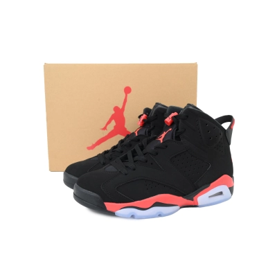Q1 Air Jordan 6Replica Reproduce Infrared Black And Red 02