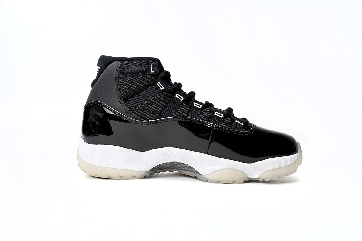 XP Air Jordan 11 25th Anniversary Black Silver Eyelets