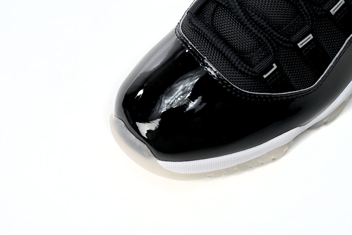 XP Air Jordan 11 25th Anniversary Black Silver Eyelets