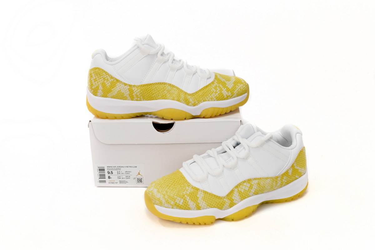 XP Air Jordan 11 Low WMNS “Yellow Snakeskin”
