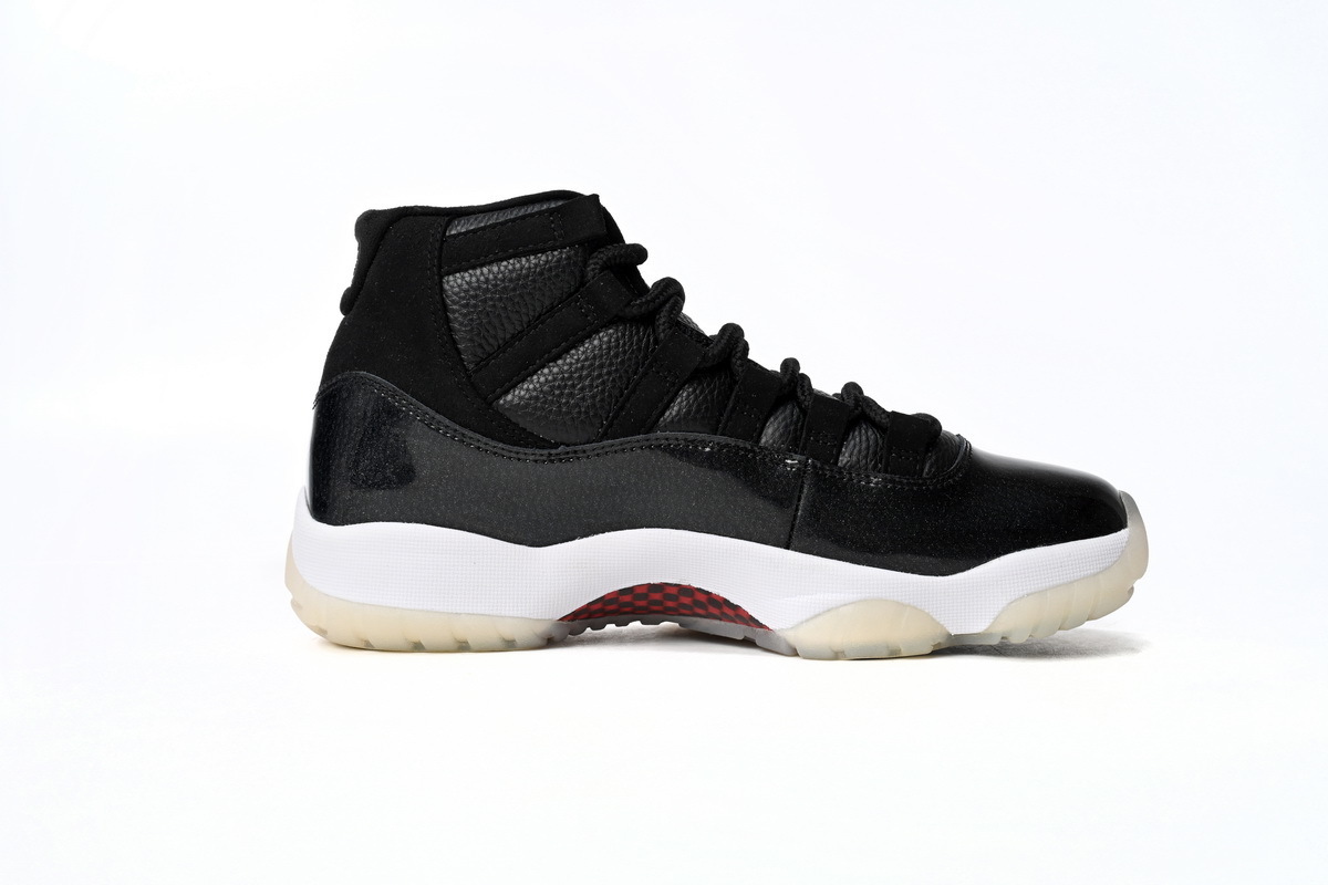 XP Air Jordan11 25th Anniversary Black Silver Eyelets