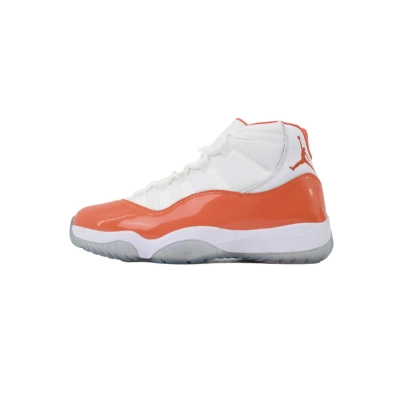 DJ Air Jordan 11 Retro White Orange 01