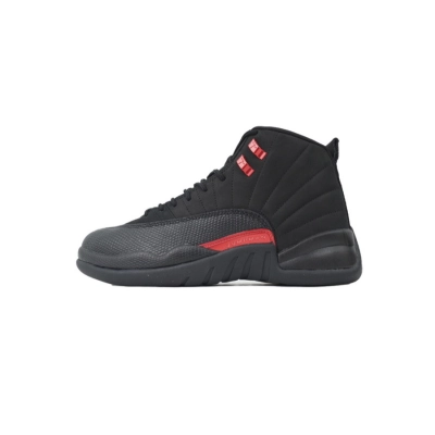 DJ Air Jordan 12 Retro New Black Red 01