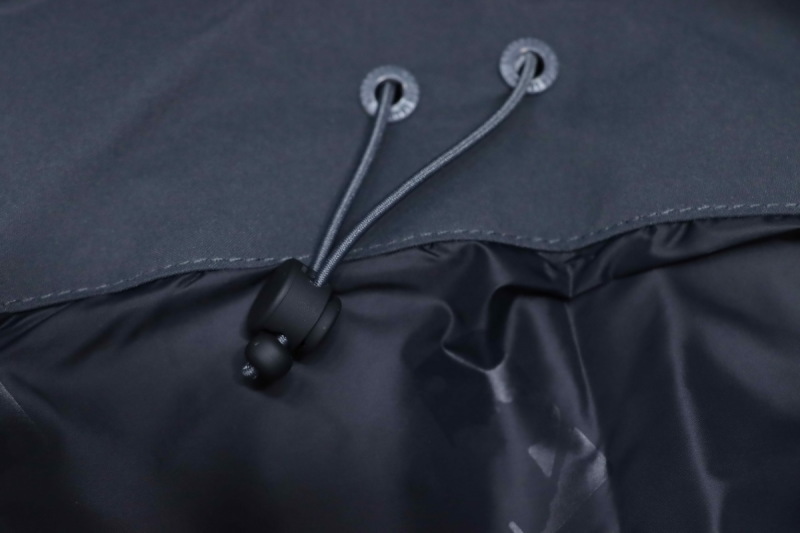 MLB 2nd Generation Large Fur Collar Workwear Down Jacket Grey