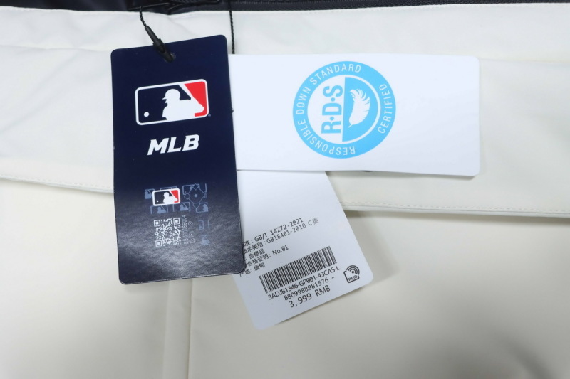 MLB 2nd Generation Large Fur Collar Workwear Down Jacket White