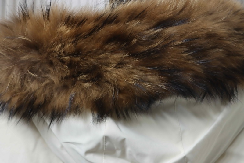 MLB 2nd Generation Large Fur Collar Workwear Down Jacket White