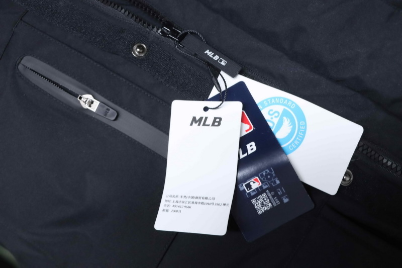 MLB 2nd Generation Large Fur Collar Workwear Down Jacket Black