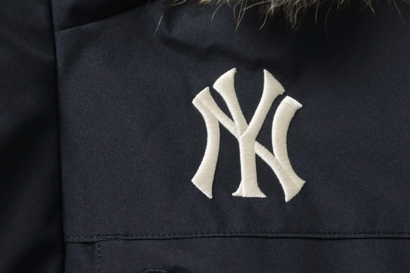 MLB 2nd Generation Large Fur Collar Workwear Down Jacket Black