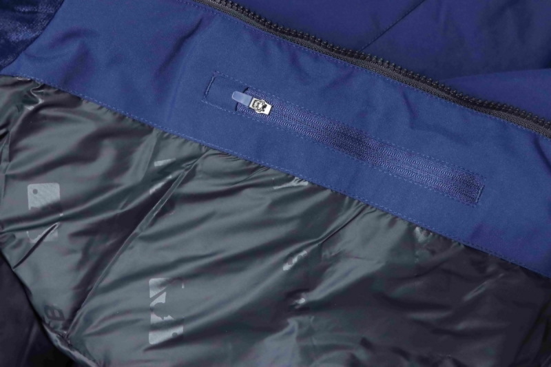 MLB 2nd Generation Large Fur Collar Workwear Down Jacket Blue