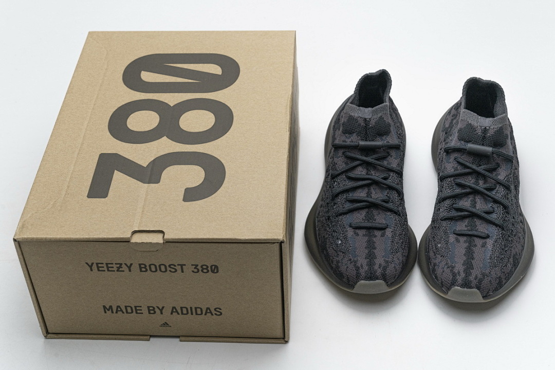 A8 adidas Yeezy Boost 380 Black Purple Real Boost