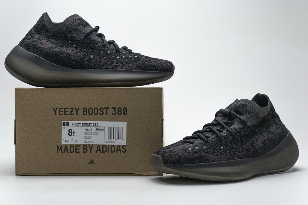 A8 adidas Yeezy Boost 380 Black Purple Real Boost