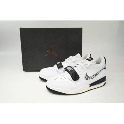 Jordan Legacy 312 Low White and Black 02