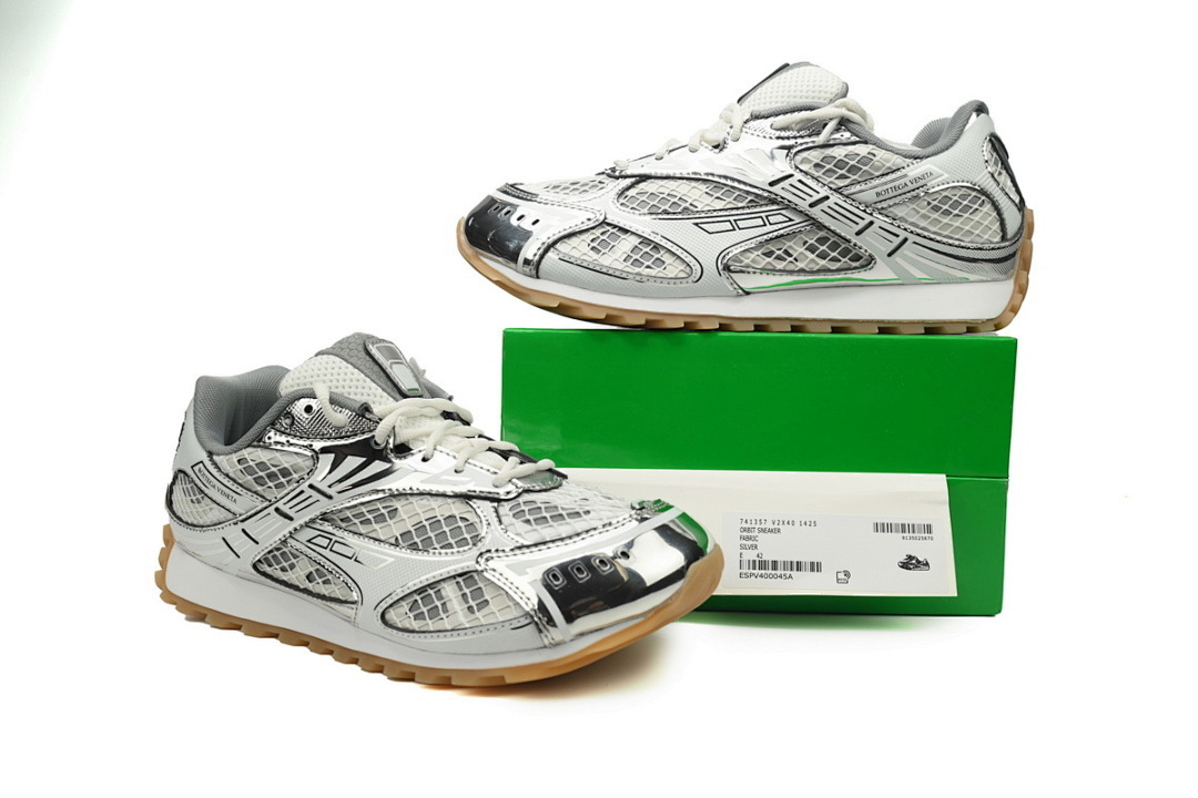 Bottega Veneta Orbit Silver