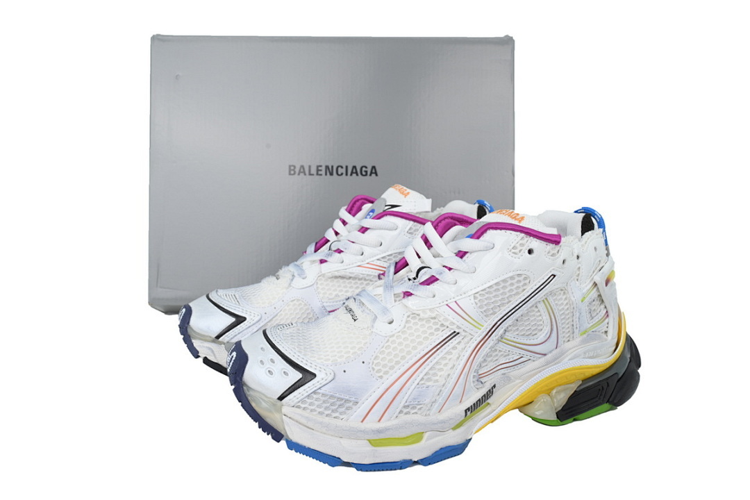 WRUNG 9800 Balenciaga Runner Sneaker Gradient White Gray