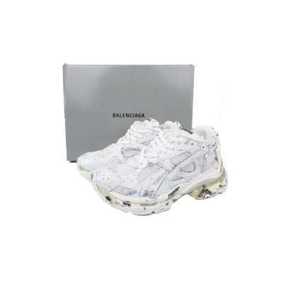 Balenciaga Runner Sneaker White Graffiti 02